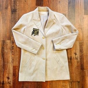 Vintage 1970s Suede Patched‎ Jacket